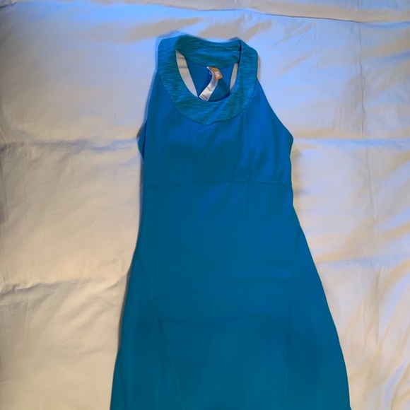 Lucy Activewear Size XS teal summer dress - Picture 2 of 5